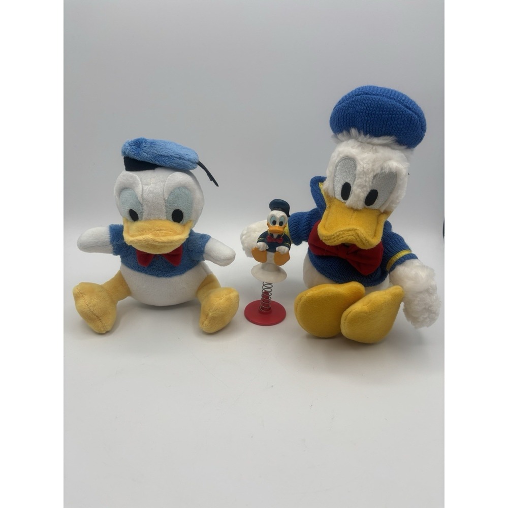 Lot Of 3 Vintage Disney Store Donald Duck Plush Stuffed Animal Toy Original